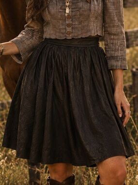 search for sanity faux leather skirt